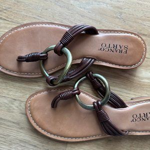Franco Sarto Sandles with antique bronze accent 7.5